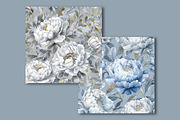 Peonies Floral Seamless Pattern, a Pattern Graphic by Artful Prints (Thumbnail 4 of 7)