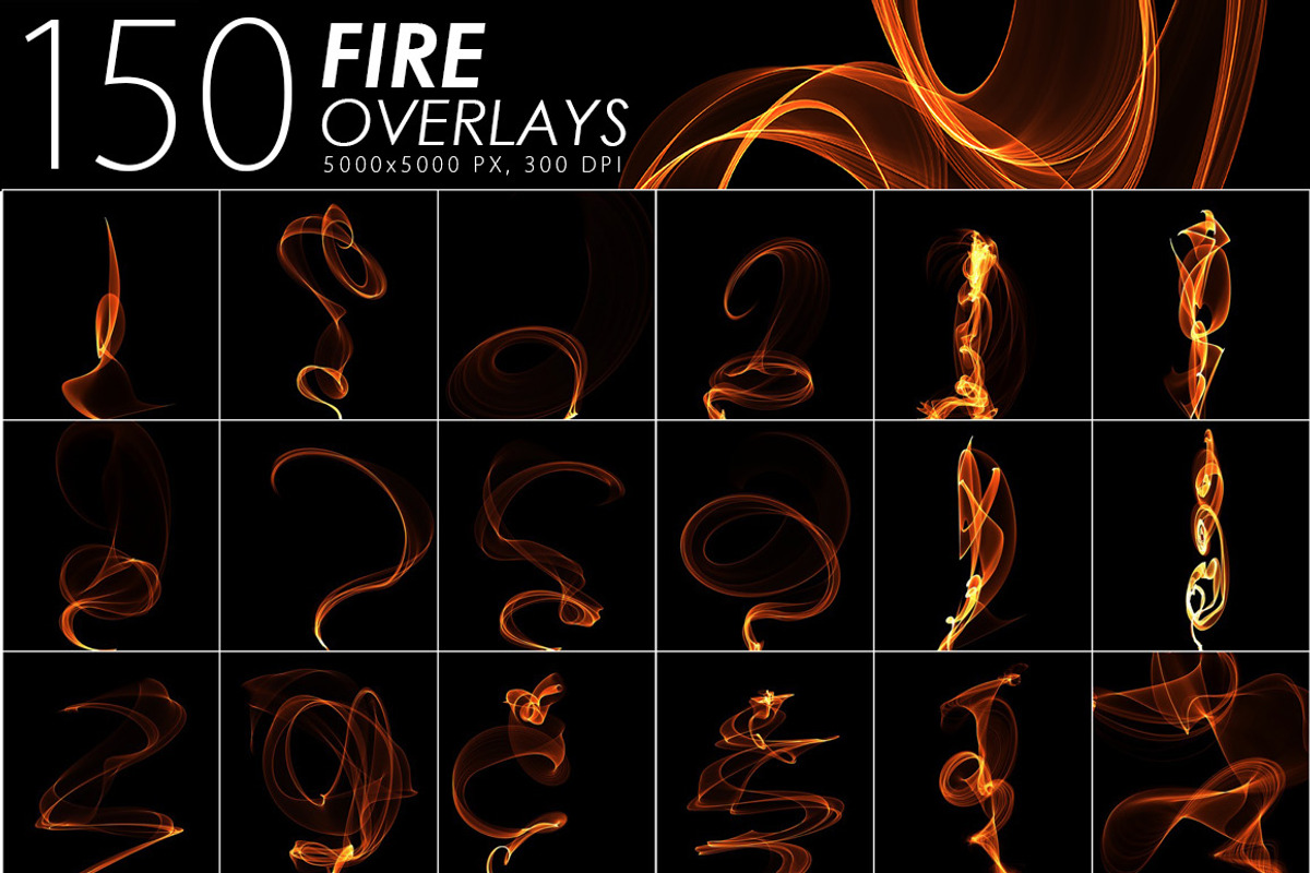 575 Fire, Smoke, Fog Overlays, a Texture Graphic by ArtistMef (Photo 2 of 11)