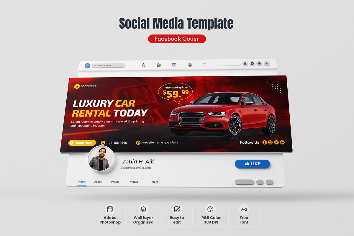 Social Media FB Cover and Flyer Post, a Social Media Template by zahidhossainalif (Photo 4 of 4)