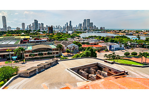 Skyline view of Cartagena from San, an Architecture Photo by Leonid Andronov