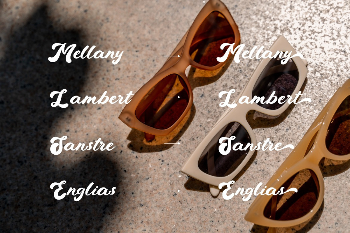 Etthany - Retro Script Font, a Script Font by Dhabee (Photo 8 of 15)