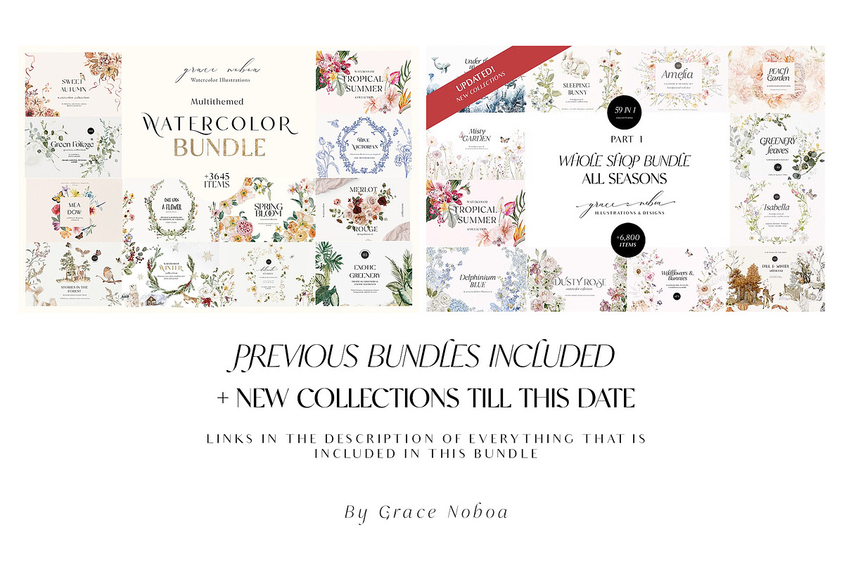 No.1 WHOLE SHOP Graphic Bundle art, a Decorative Illustration by Grace Noboa Illustrations (Photo 12 of 12)