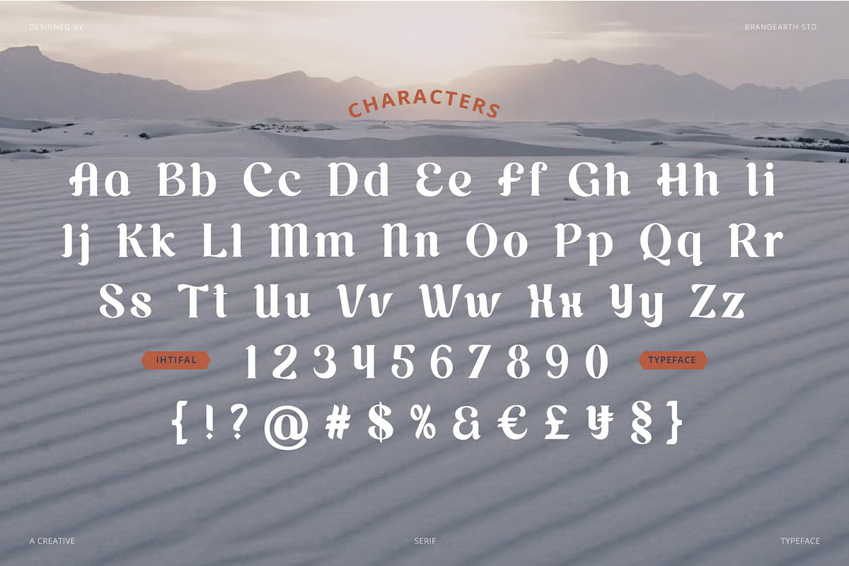 Ihtifal – Elegant Display Serif, a Serif Font by Brand Earth (Photo 2 of 7)