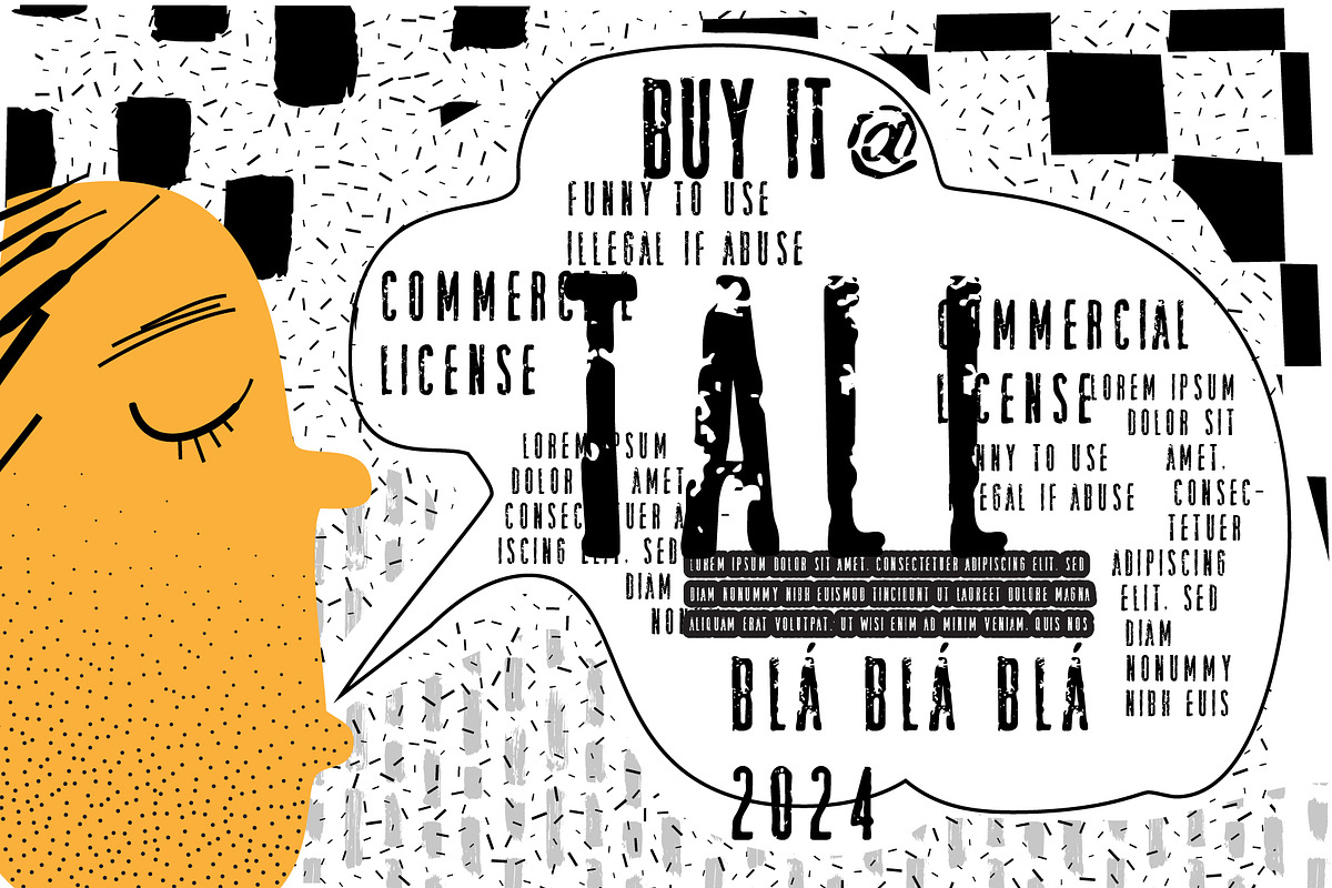 TALL font, a Font by vtks design (Photo 1 of 3)