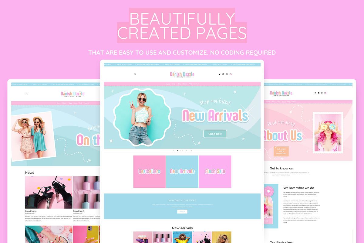 Danish Dazzle Shopify Theme, a Shopify Template by SunshineStudioBoutique (Photo 6 of 10)
