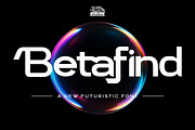 Betafind - Futuristic Font, a Sans Serif Font by Rishsketch (Thumbnail 1 of 13)
