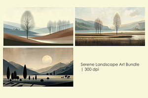 Serene Landscape Art Bundle