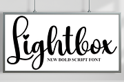 Lightbox | Script Font, a Script Font by Scratchones (Thumbnail 1 of 8)