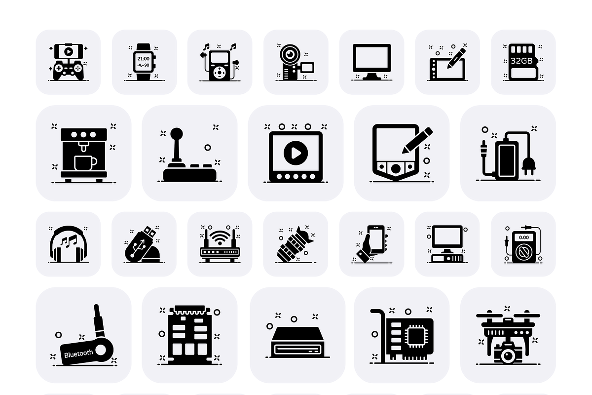 Computer Hardware Icons, a Duotone Icon by Brickclay (Photo 8 of 9)