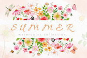 Summer. Watercolor collection, an Illustration by Kuzya's shop (Thumbnail 1 of 7)