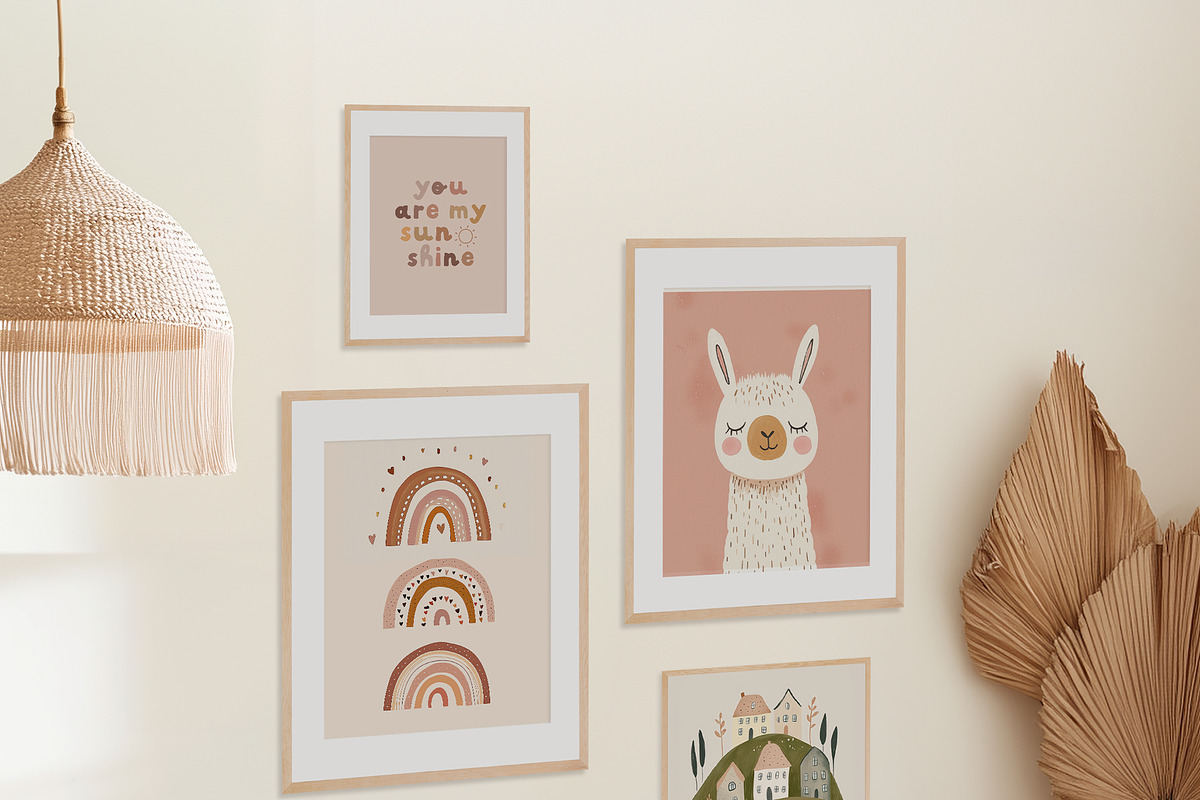 200 NURSERY POSTERS & PRINTS, a Background Graphic by Muse Artist (Photo 12 of 15)