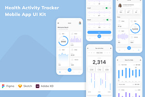 Health Activity Tracker App UI Kit