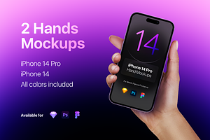 Hand Mockups iPhone 14 Pro & normal