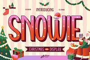 Snowie - Playful Christmas Display, a Sans Serif Font by Artisan Themes (Thumbnail 1 of 12)