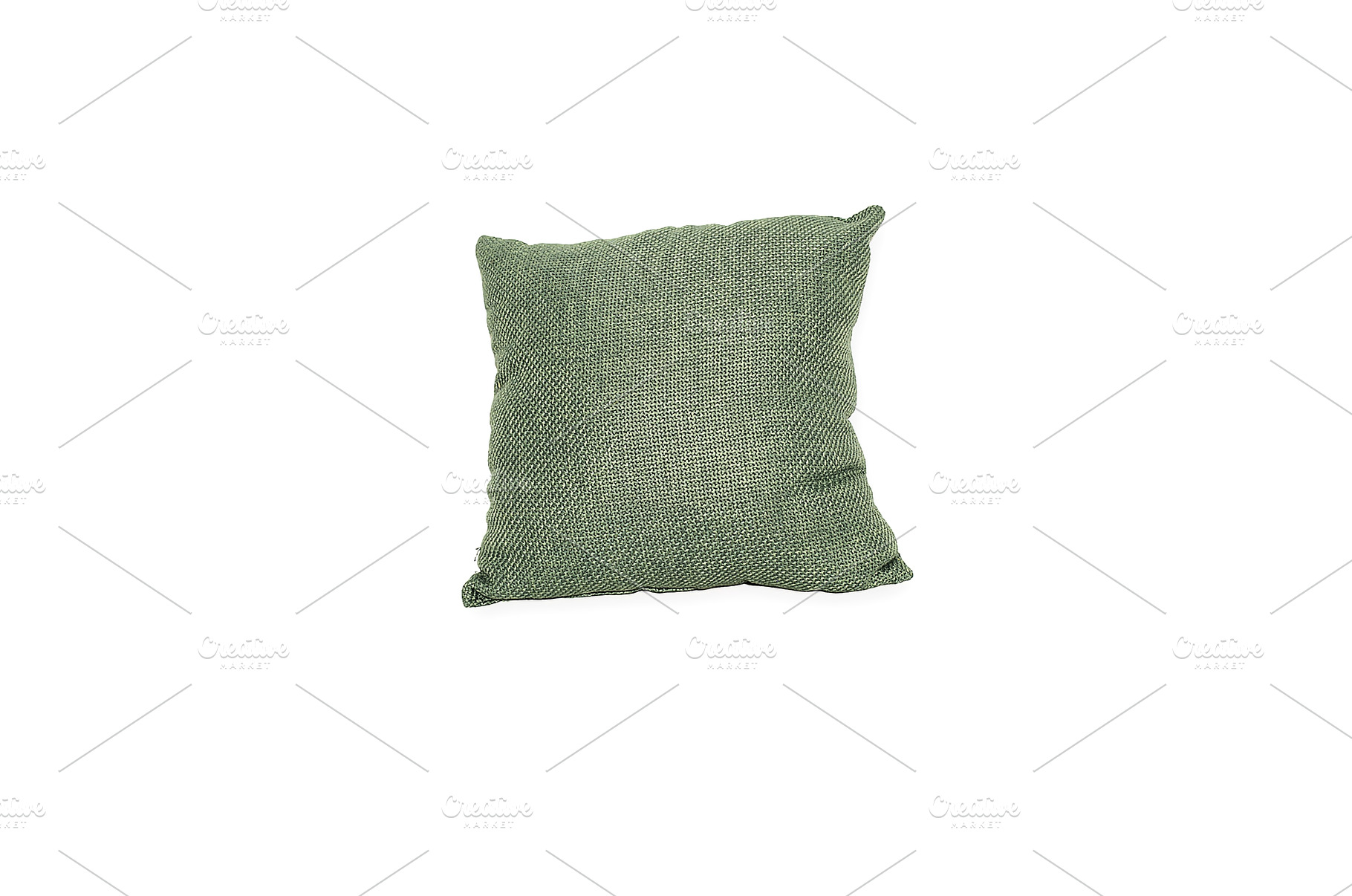 A Soft Green Decorative Throw Pillow, an Arts & Entertainment Photo by Media Whale Stock