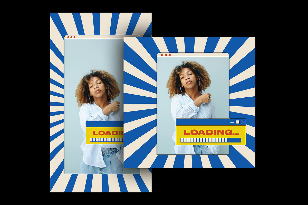 Retro 90s Instagram Pack, a Social Media Template by Pixflow (Photo 4 of 9)