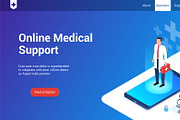 Isometric landing page template, an iPhone Mockup by Genestro Shop (Thumbnail 5 of 5)