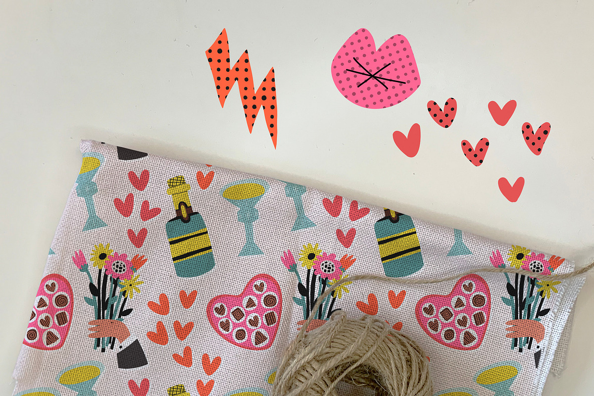Groovy Valentine clipart collection, a Seasonal Illustration by Paper Cherry (Photo 8 of 21)