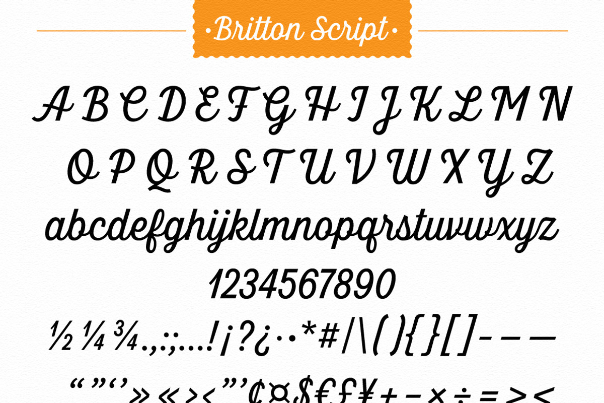 Britton Script, a Script Font by DISTRICT 62 STUDIO (Photo 16 of 17)
