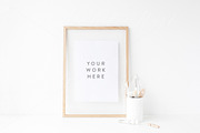 BUNDLE - A4 Wooden Frame mockup, a Print Template by White Hart Co. (Thumbnail 2 of 3)