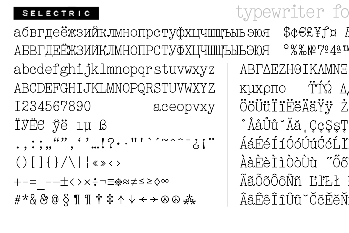 Selectric, a Slab Serif Font by Indian Summer Studio (Photo 3 of 7)
