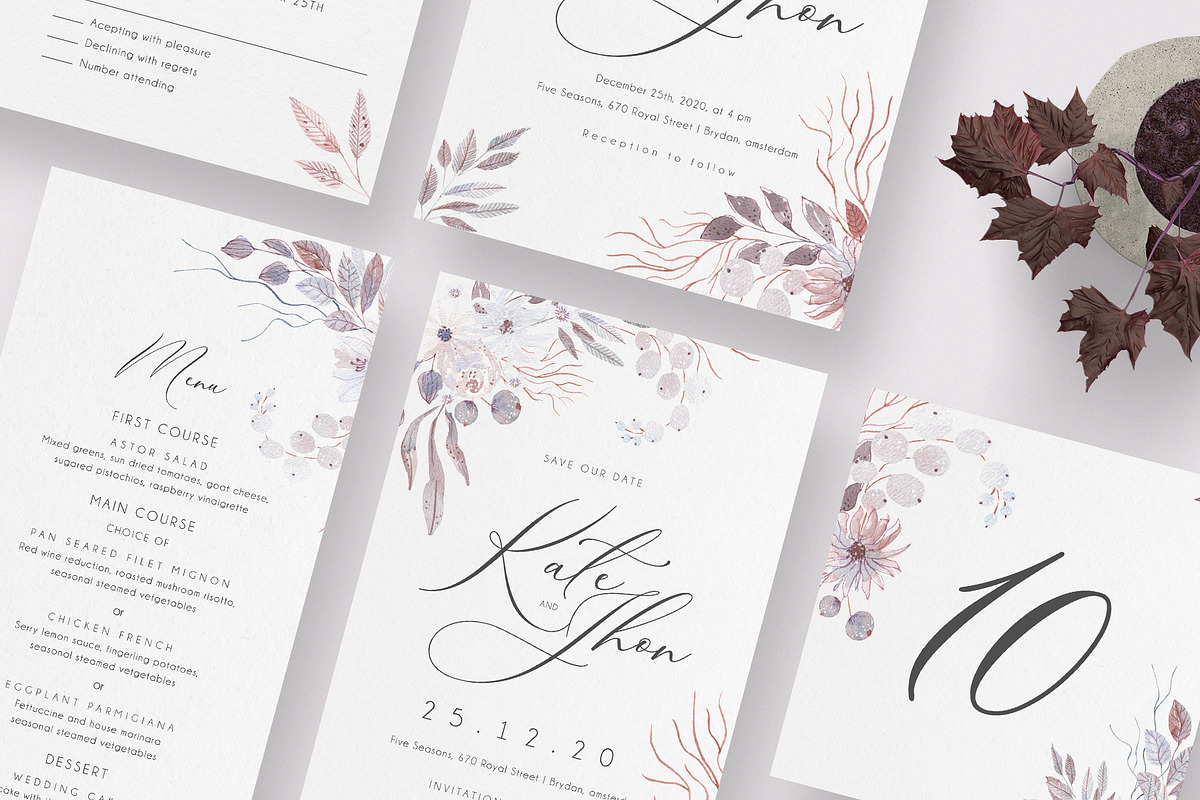 Minimalist Wedding Invitation Set, an Invitation Template by Theme Weavers (Photo 1 of 5)