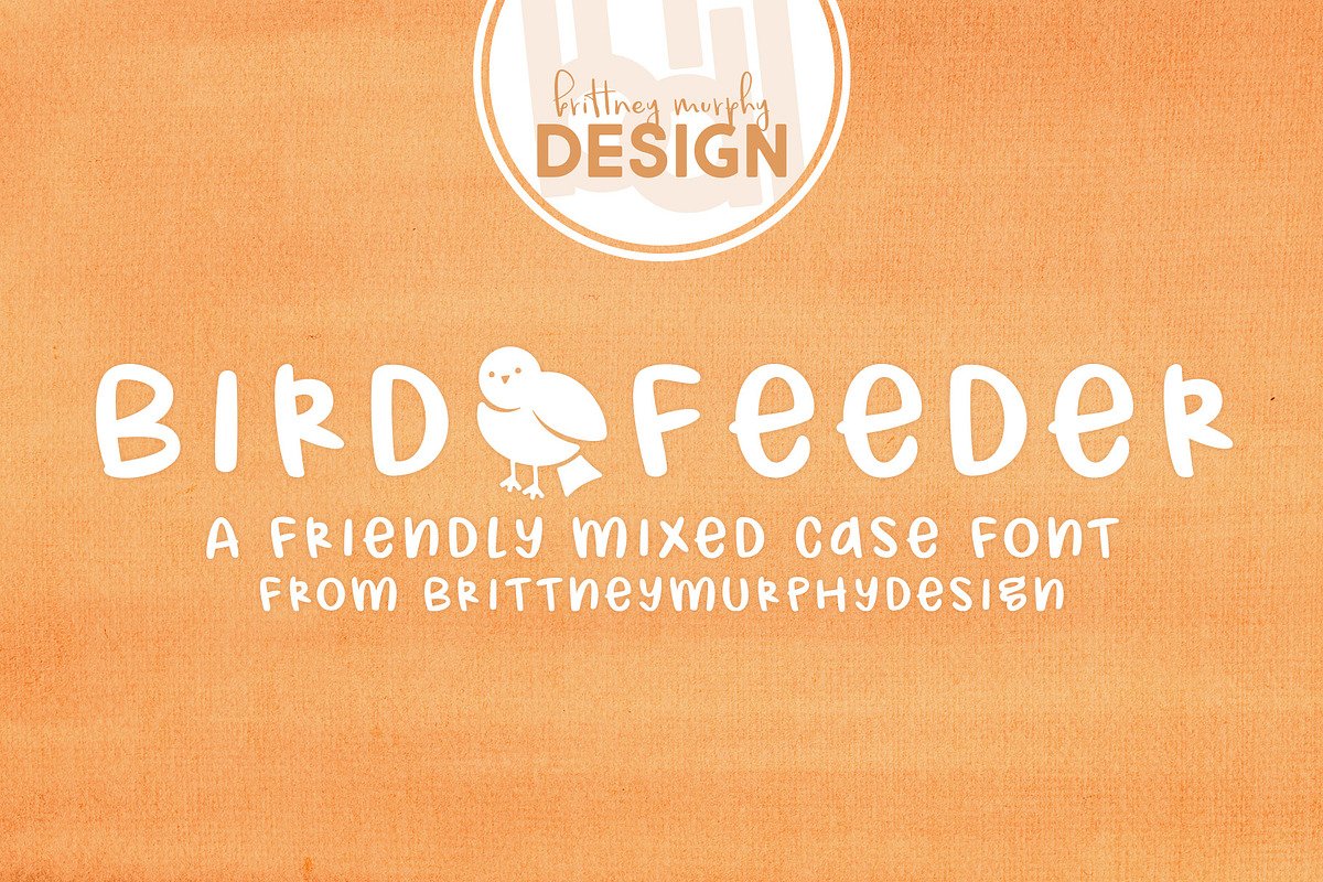 Bird Feeder Font, a Handwritten Font by Brittney Murphy Design (Photo 1 of 2)