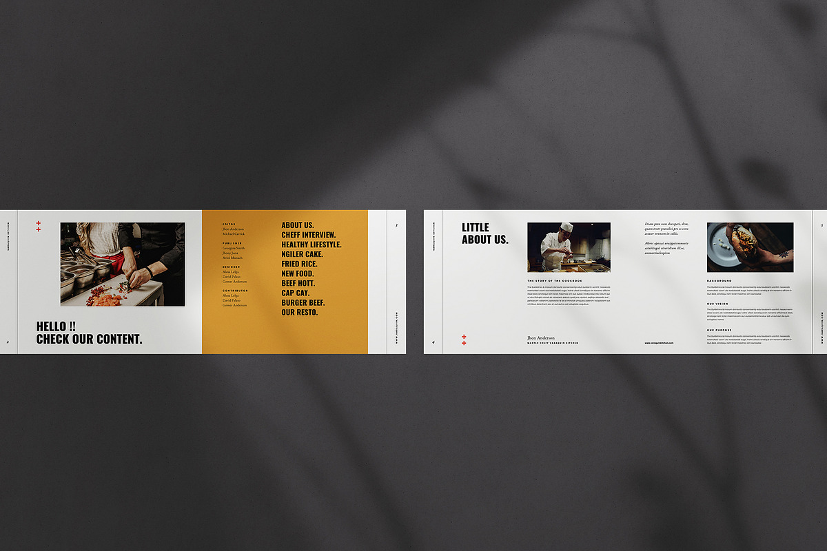 Cookbook / Recipe Book Landscape, a Brochure Template by Occy Design (Photo 2 of 7)