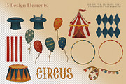 Vintage Circus Animals Clipart, an Animal Illustration by PenguinArtStudio (Thumbnail 4 of 8)