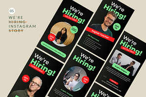 We're Hiring Instagram Post, a Social Media Template by Pixelpick