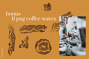 COFFEE ABSTRACT PATTERNS BUNDLE, a Texture Graphic by Creativemaker (Thumbnail 11 of 21)