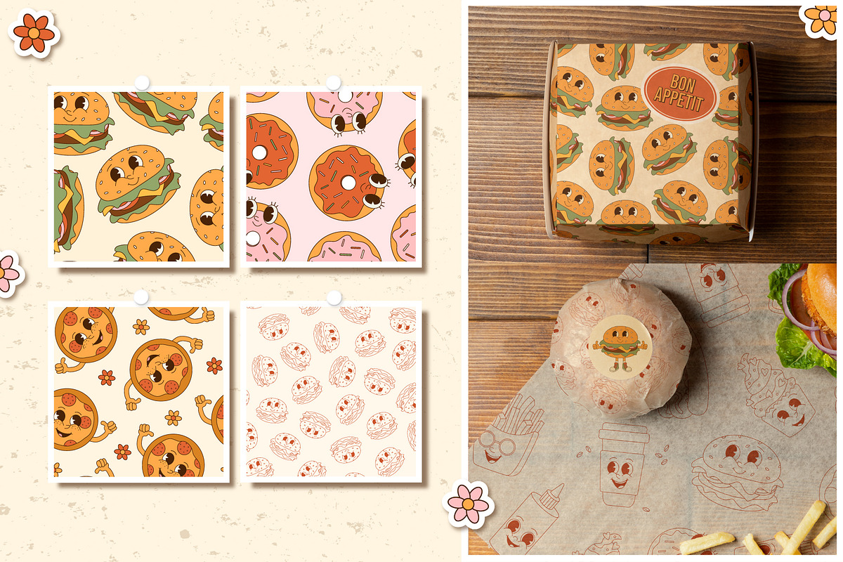 Groovy Fast Food Collection, a Food Illustration by Alla's Creations (Photo 14 of 15)