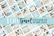 Travel Instagram Templates, a Social Media Template by Oh So Social Boutique (Thumbnail 1 of 5)
