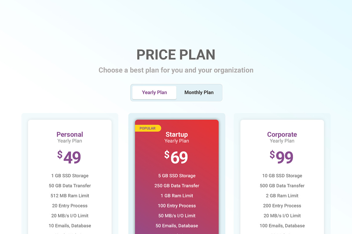 39 Mega Price Tables Bundle, an UI Kit Template by Smashing_Studio (Photo 11 of 40)