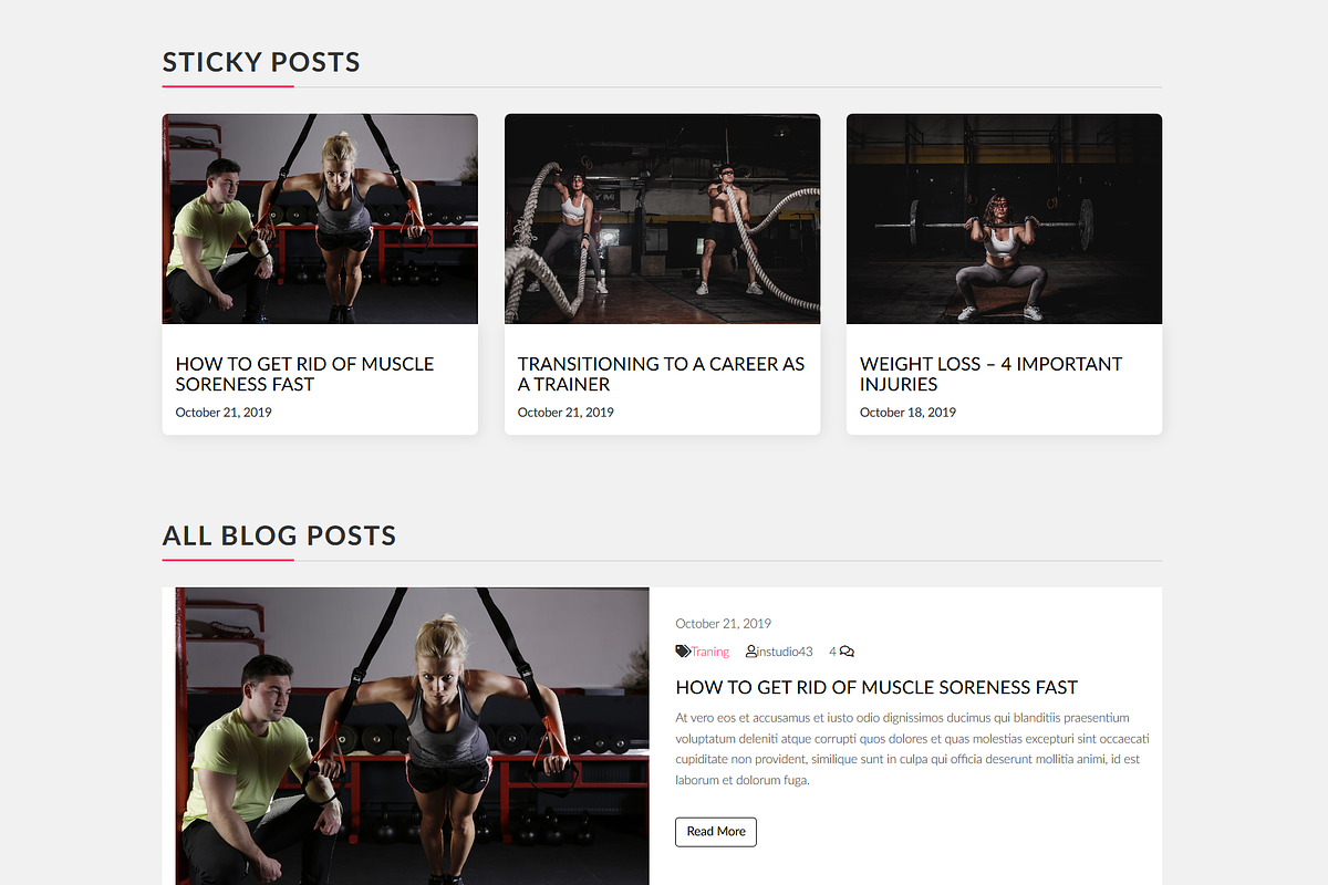Workout Keto Program, a Websites & App Template by inSTUDIO43 (Photo 3 of 8)