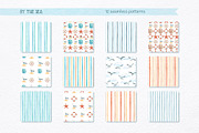 Sea Clipart. Patterns & Seascapes, a Person Illustration by MariArtySpace (Thumbnail 10 of 15)