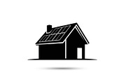 Solar Powered Home Silhouette Set, a Graphic by Designer_Momina (Thumbnail 6 of 14)