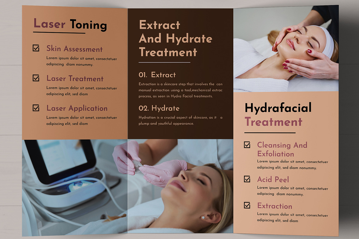 Beauty Salon Trifold Brochure, a Brochure Template by MightyDesign (Photo 4 of 7)