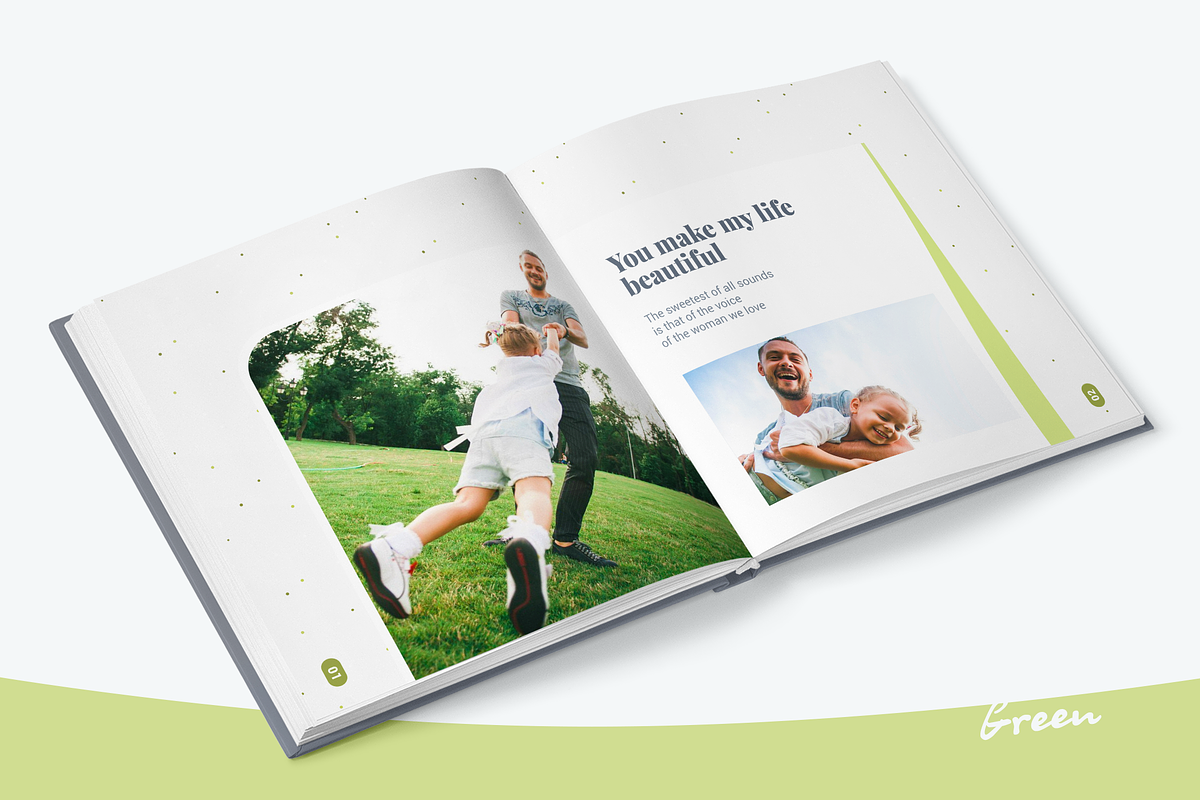 Photo Album Template - Green, a Stationery Template by ArealPro (Photo 8 of 22)