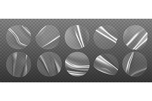 Round transparent patches. Plastic, a Graphic by Stock-Smart-Start