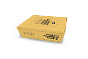 Food Box Packaging Mockup, a Product Mockup by DigitAuras (Thumbnail 2 of 3)