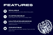 Angel Symbol and Sigils Set, a Solid Icon by Creative Stall (Thumbnail 4 of 9)