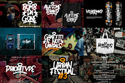 Graffiti Font Bundle - SALE! 90% OFF, a Font by Prioritype Co (Thumbnail 5 of 11)