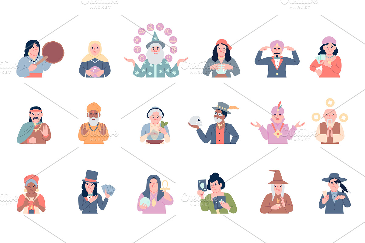 Fair market fortune tellers, a Person Illustration by LadadikArt