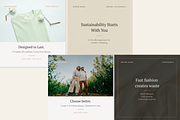 Sustainable Fashion Instagram Kit, a Social Media Template by Kriti Designs (Thumbnail 4 of 9)