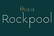 Rockpool. Chic sans serif font, a Sans Serif Font by LostandFoundry (Thumbnail 1 of 7)