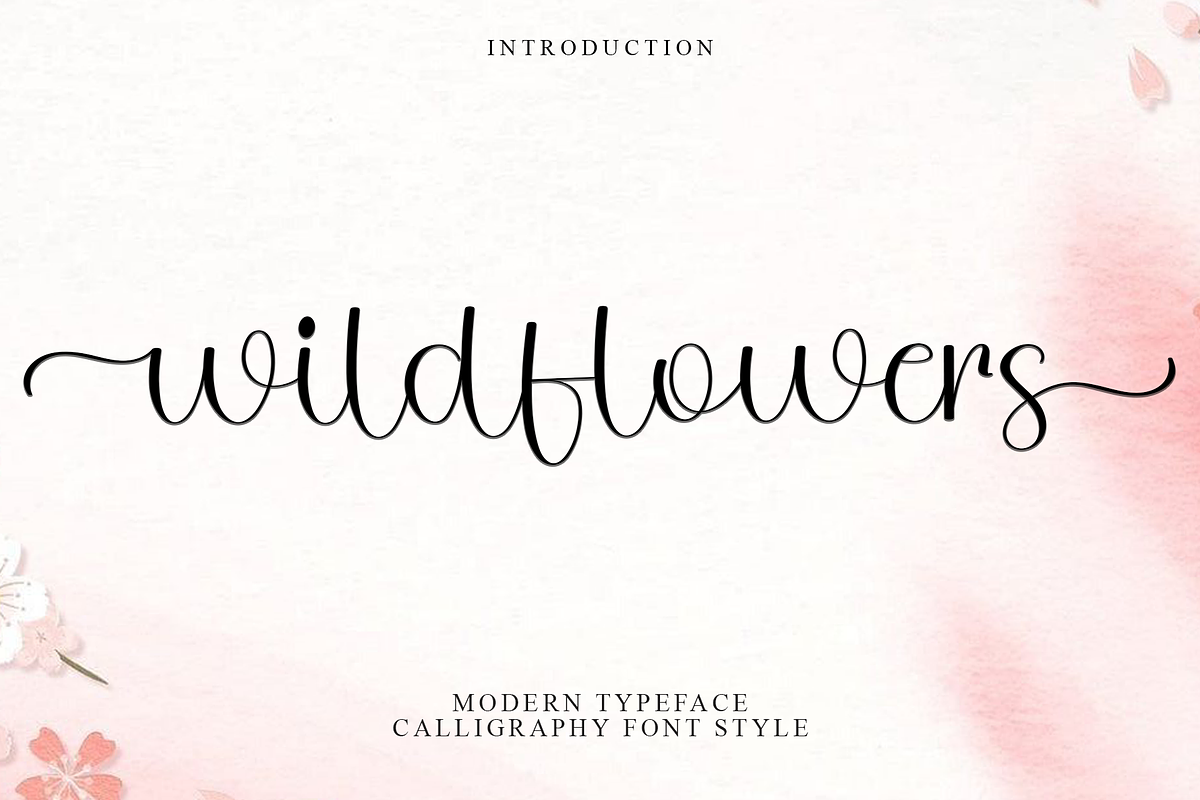 Wildflowers, a Handwritten Font by InermediaSTUDIO (Photo 1 of 8)