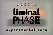LiminalPhase Messy Experimental Sans, a Sans Serif Font by Struvictory.art (Thumbnail 1 of 9)