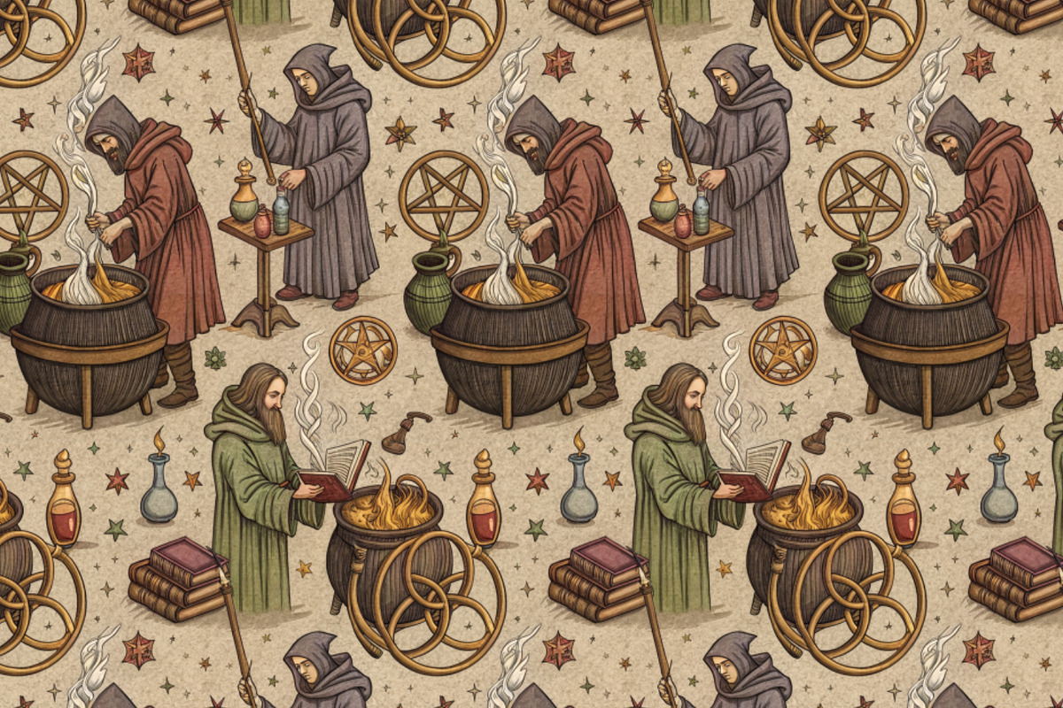 Alchemy Seamless Pattern, a Pattern Graphic by Designs by Helen Trupak (Photo 5 of 8)