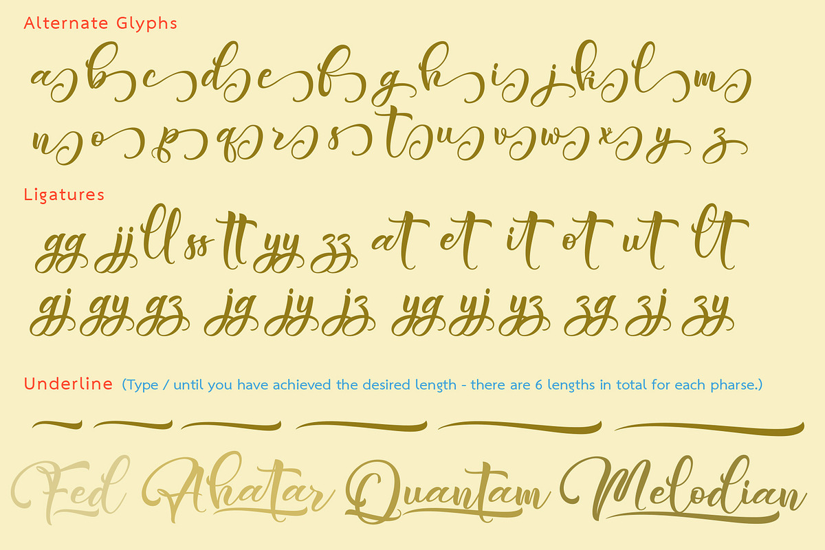 Ahatar Font, a Script Font by TyphoonStudio (Photo 3 of 3)